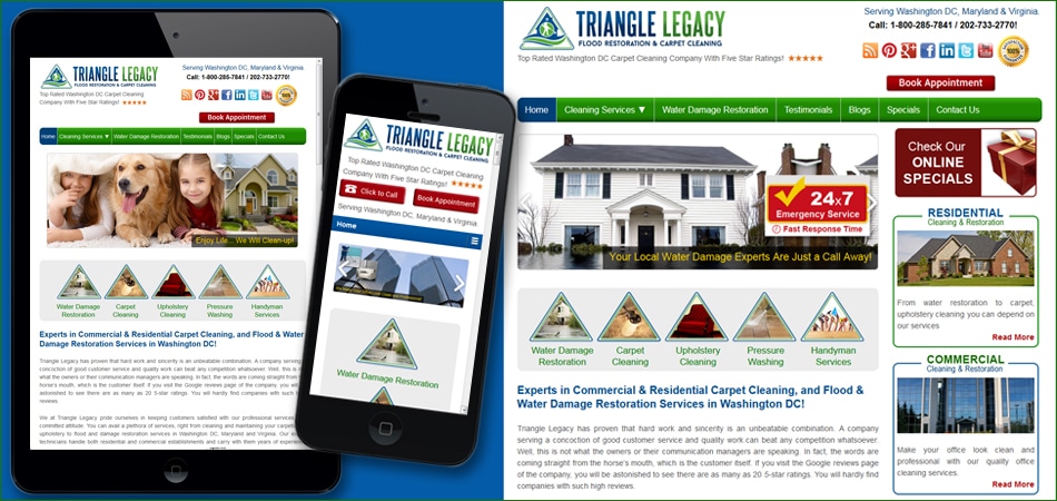 Triangle Mobile Optimized Website