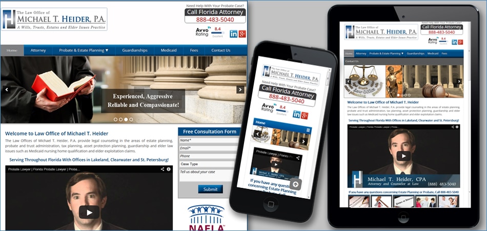 Mobile Responsive Website for Lawyer
